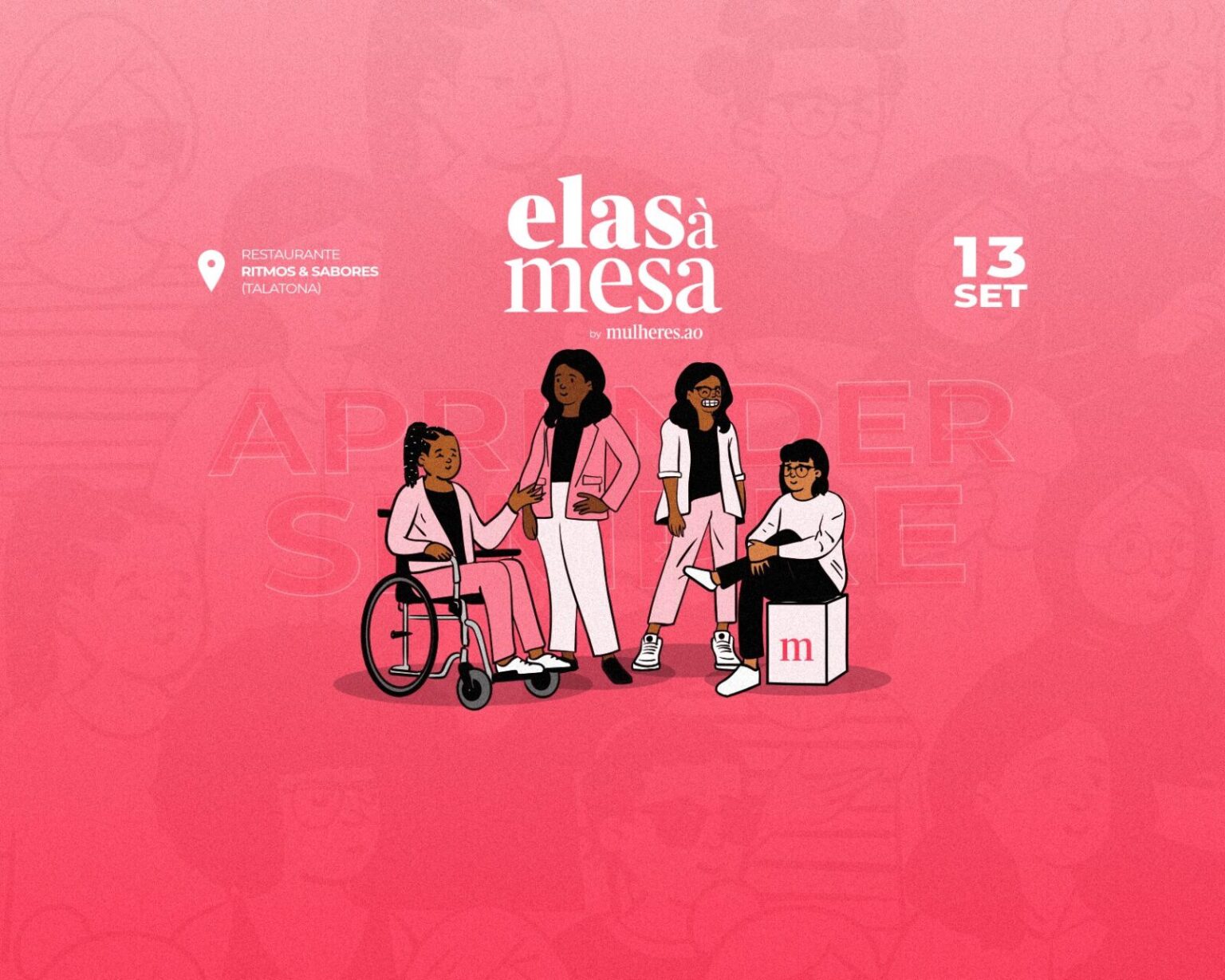 Primeira edição do Elas à Mesa acontece a 13 de Setembro em Talatona, reunindo mulheres para partilhar experiências e inspirar transformação.