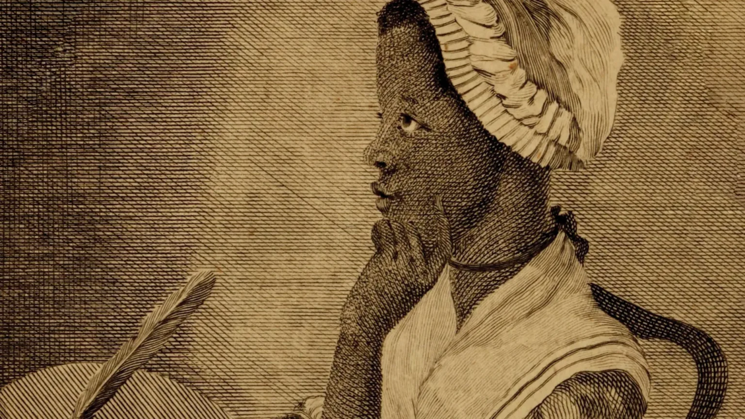 Phillis Wheatley foi a primeira mulher negra a publicar um livro de poesia nos Estados Unidos. Escravizada em criança, tornou-se símbolo de resistência e liberdade através da palavra escrita.